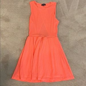 Top shop dress hot coral